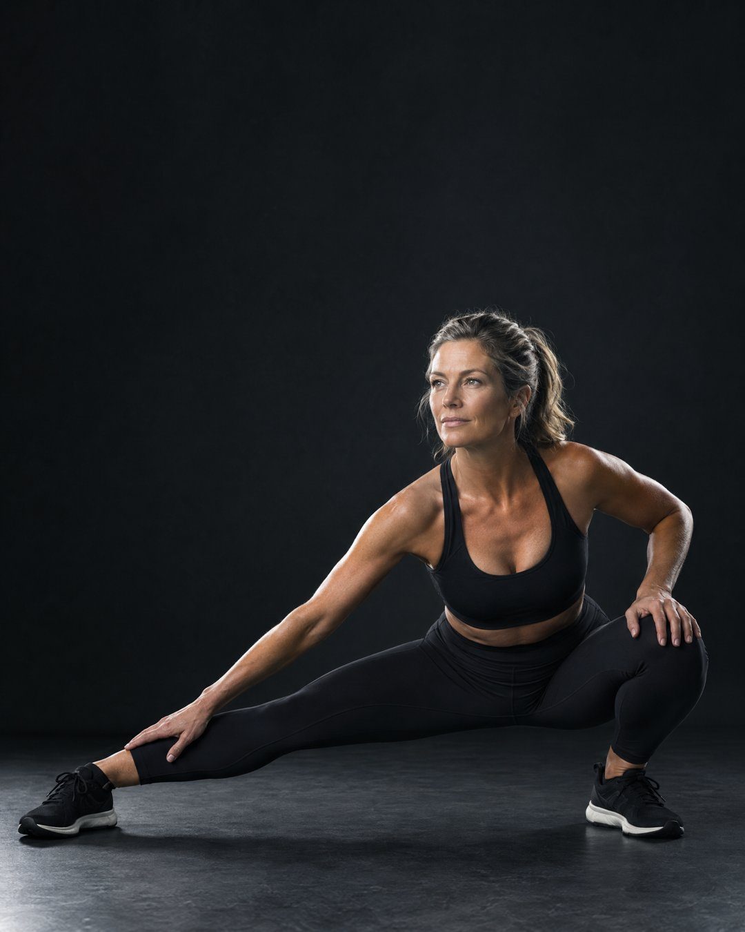 Woman stretching